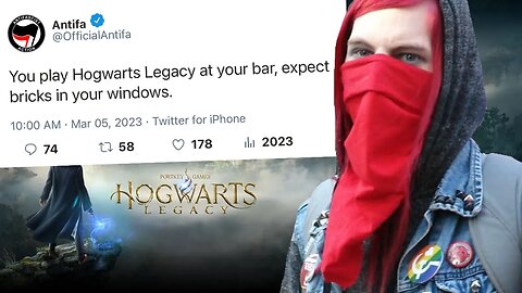 Antifa THREATENS Sacramento bar for playing Hogwarts Legacy on TVs! Woke freak activists unite!