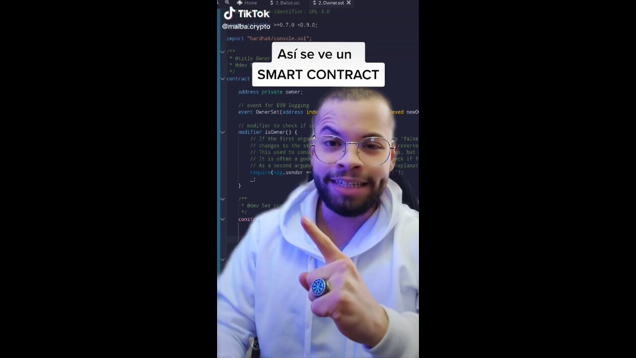 Así se ve un #smart contract