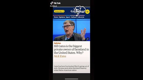 Bill Gate owns a lot of farm land