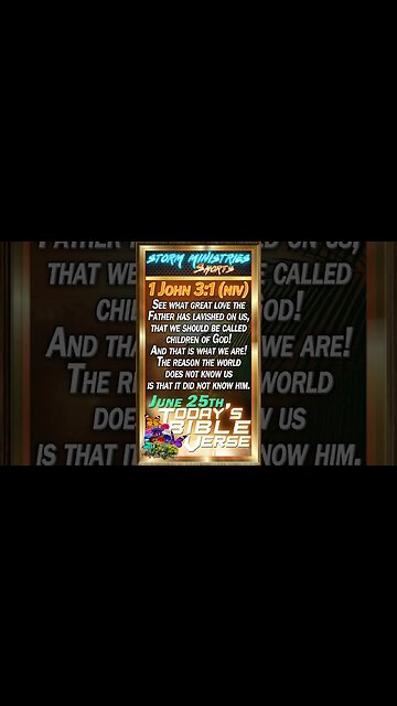 JUN 25, 2023 | A MESSAGE of HOPE for FATHERLESS CHILDREN | 1 John 3:1 NIV