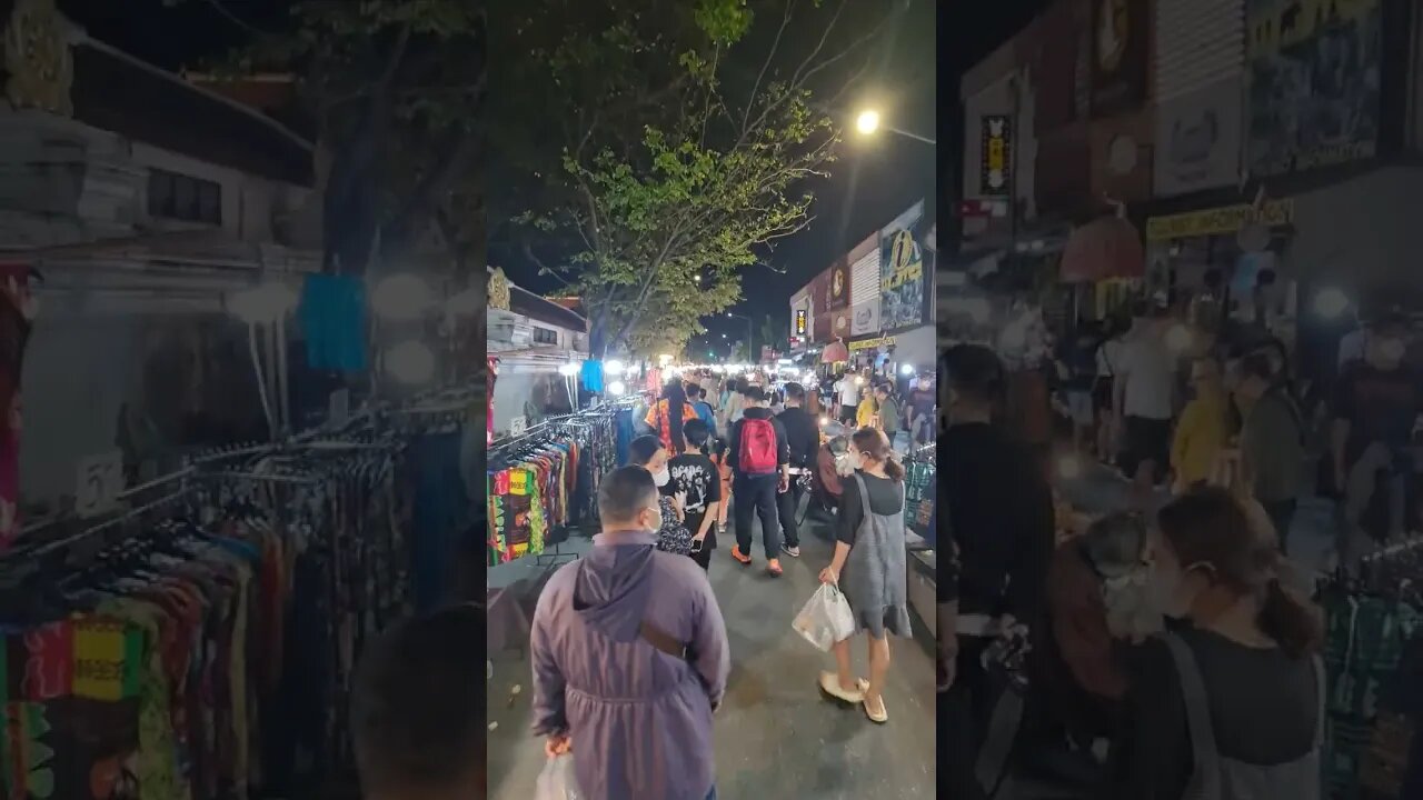 Chiang Mai Thailand 🇹🇭 Walking Street Nightmarket #shorts #thailand #chiangmai #Nightmarket #travel