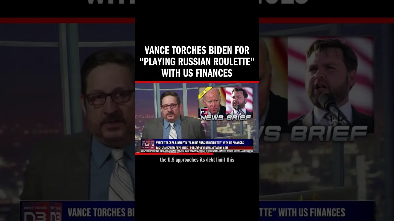 Vance Torches Biden for “playing Russian roulette” with US finances