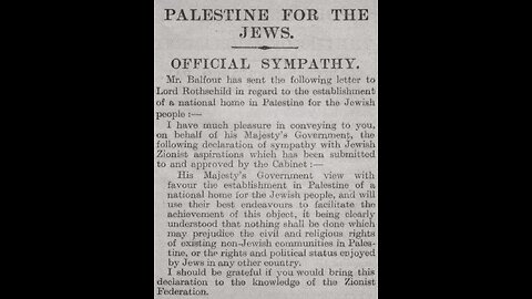 Honesty is the best Policy Rotschild Zionism Had Stolen Palestine Pt 2