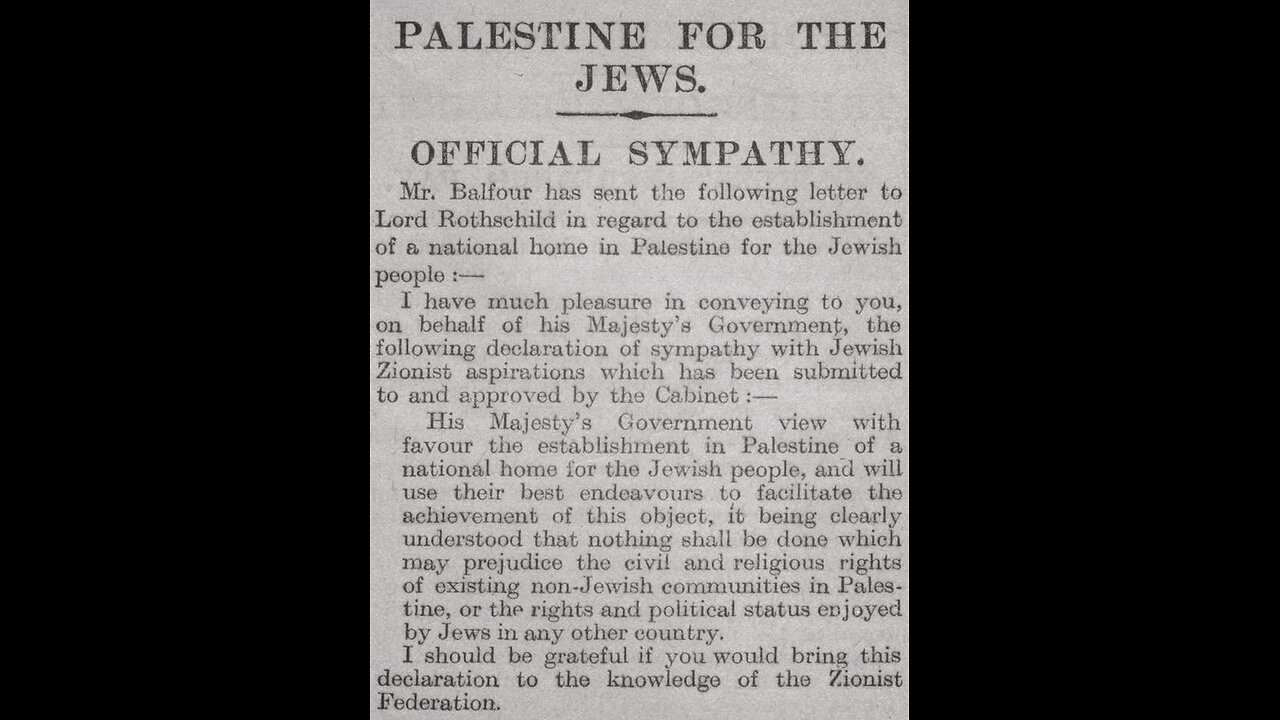 Honesty is the best Policy Rotschild Zionism Had Stolen Palestine Pt 2