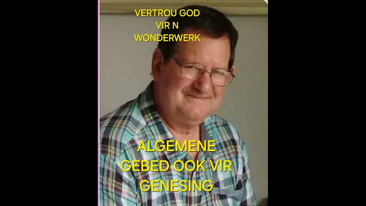 ALGEMENE GEBED OOK VIR GENESING DEUR CHRIS PRETORIUS