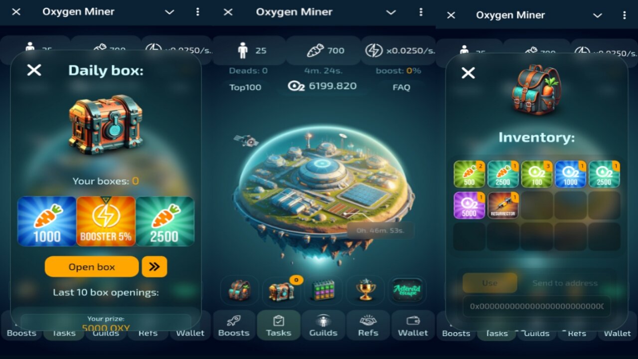 Oxygen Miner | New Crypto Airdrop Mining Bot On Telegram | Mine Free OXY Tokens