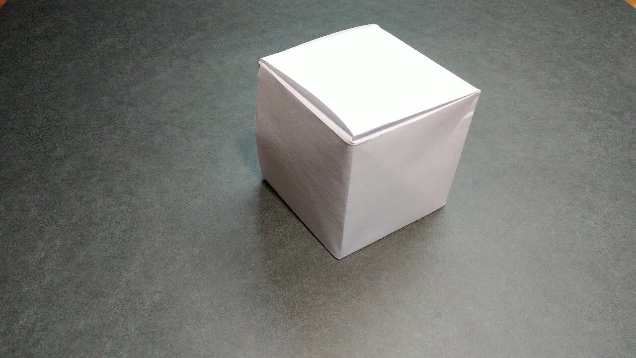 📏 How to make a cube out of paper | Origami cube from one sheet.📏