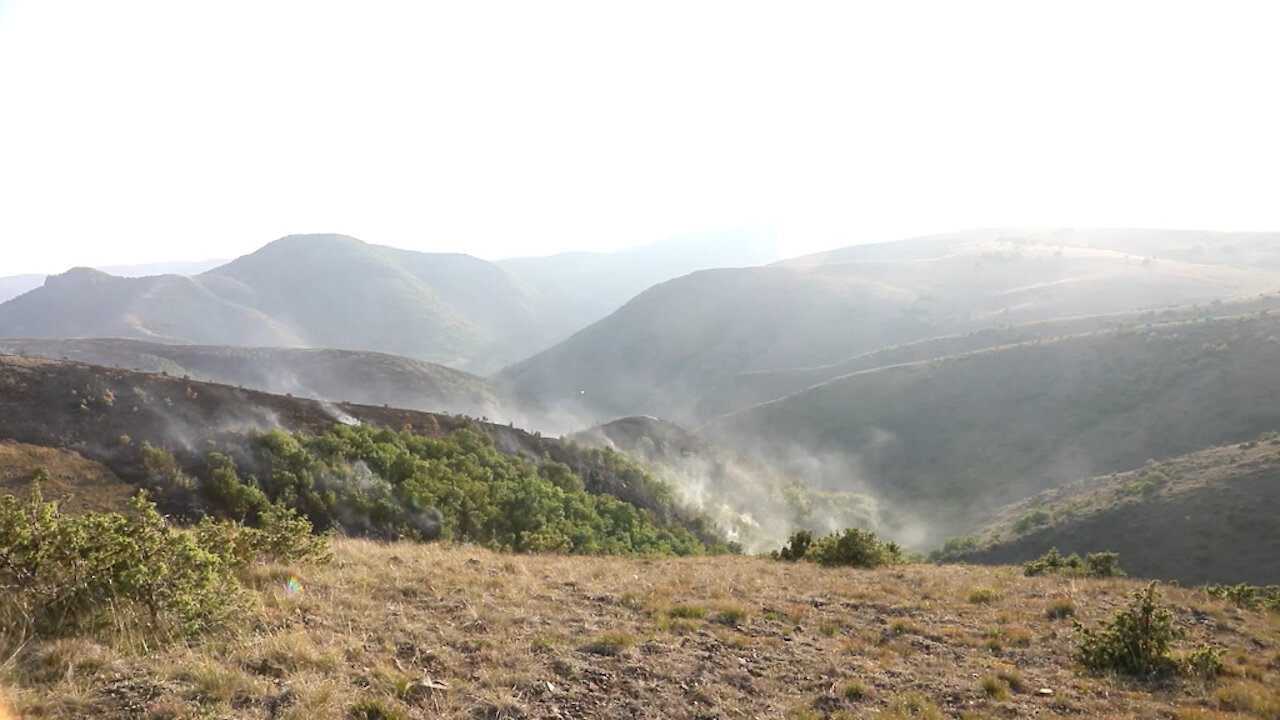 KFOR RC-East in Kosovo Assists Wildfire Suppression in Leposavic