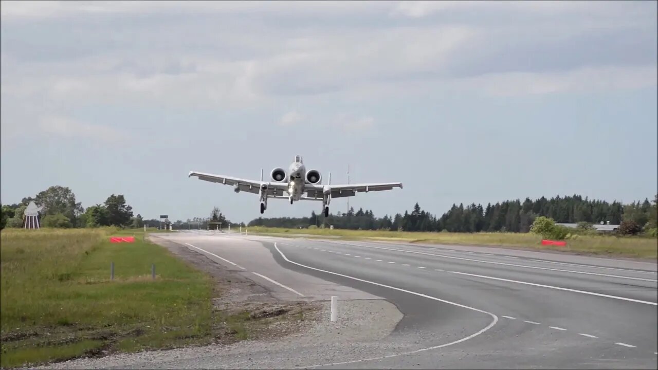 A10's Land on Remote Highway