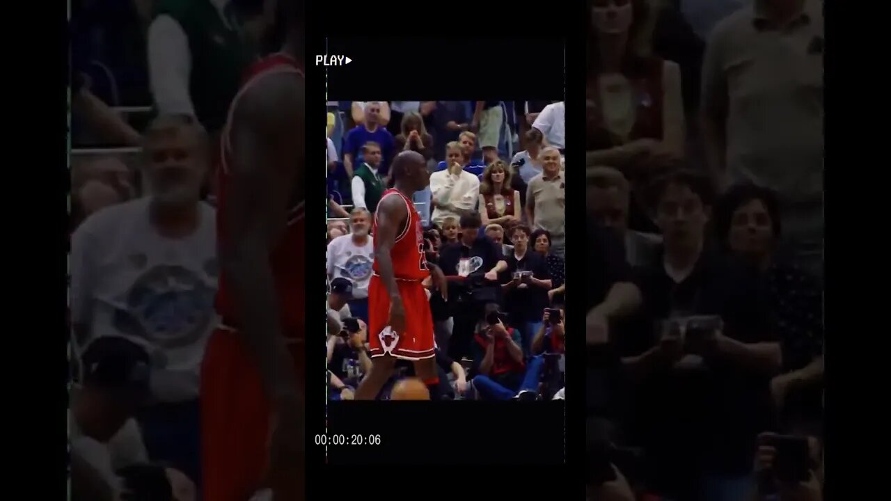 Michael Jordan Last Shot against the Utah Jazz! Watch till the end! #shorts