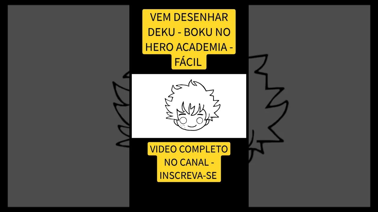 COMO DESENHAR DEKU - BOKU NO HERO ACADEMIA - FÁCIL #desenho #desenholivre #shorts #desenhofacil