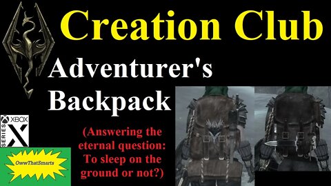 Skyrim - Creation Club - Adventurer's Backpack