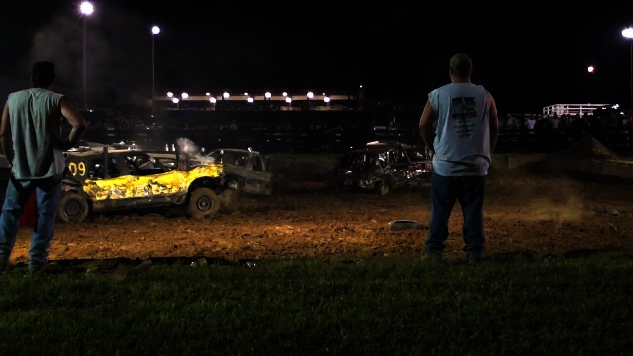 Henry County KY full size car demolition Derby 6-26-10 part 2