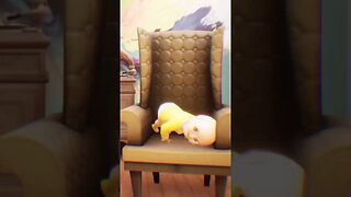 Nice Pose! The Baby in Yellow Black Cat Update!