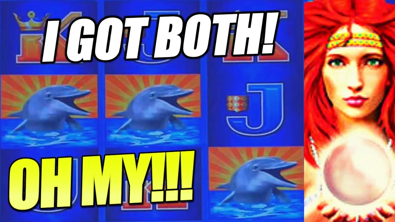 DOLPHINS MAKE A SPLASH! 2 HAND PAY JACKPOTS ON LIGHTNING LINK MAGIC PEARL