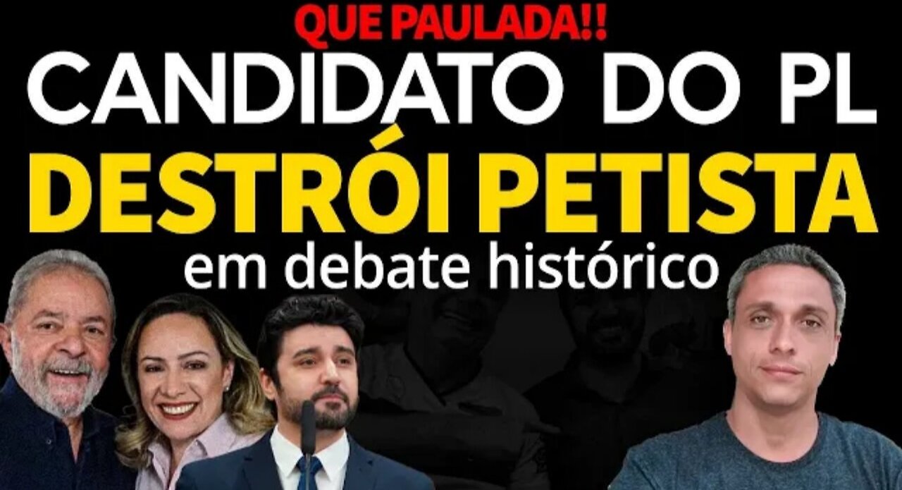 DEBATE ÉPICO! Candidato do PL destrói candidata do PT em debate. Querem esconder o LULA