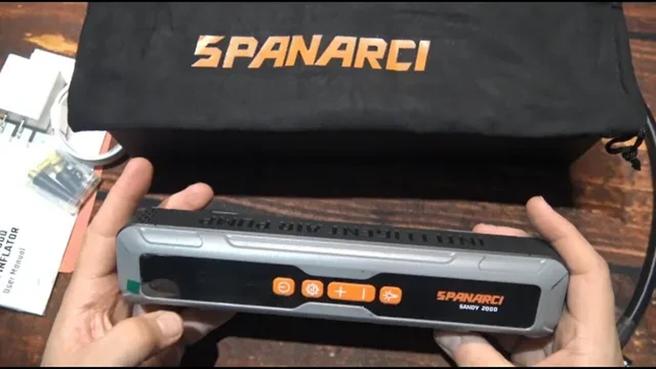 Spanarci (Sandy 2000) Portable Tire Inflator With Power Bank Review!