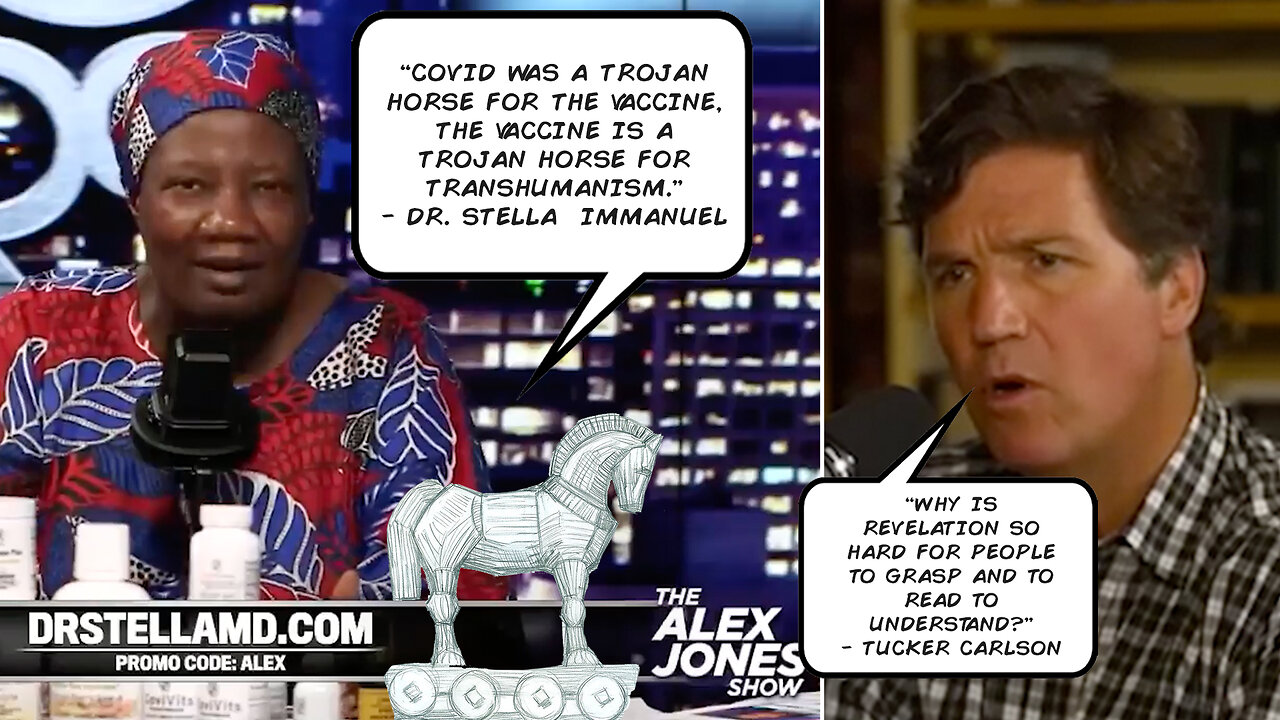 Dr. Stella Immanuel | “Why Is Revelation So Hard for People to Grasp And to Read to Understand?” - Tucker Carlson + “COVID Was a Trojan Horse for the Vaccine, the Vaccine Is a Trojan Horse for Transhumanism.” - Dr. Stella