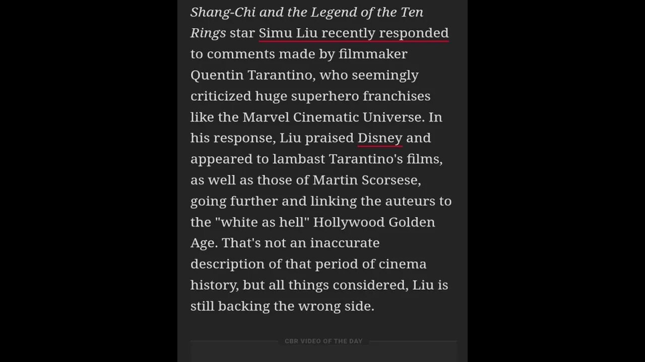 Simu Liu is a chump
