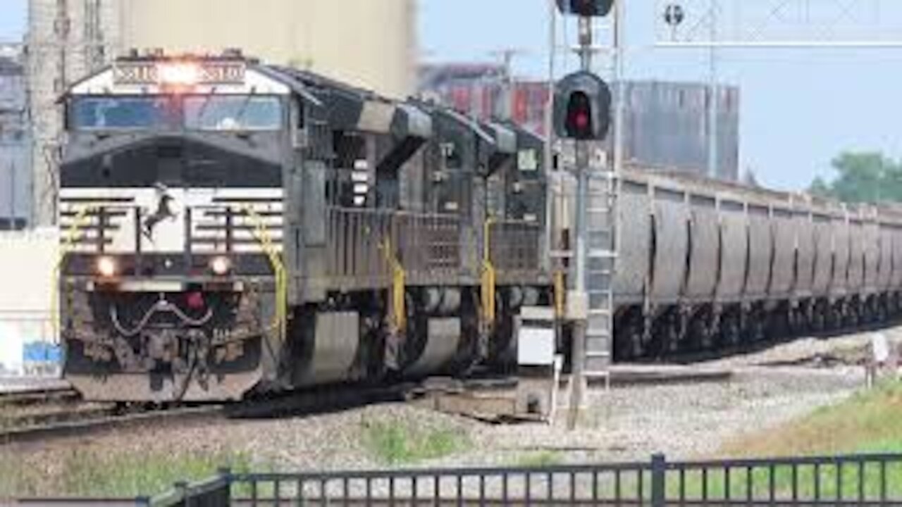 Norfolk Southern Grain Train from Fostoria, Ohio June 12, 2021