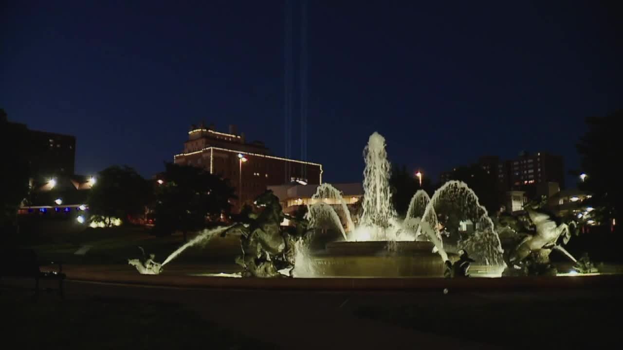 Community Christian Church switches on iconic 'Steeple of Light,' after being off for 2 years