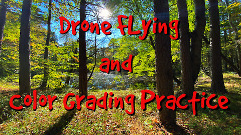 Drone Flying and Color Grading Practice Footage