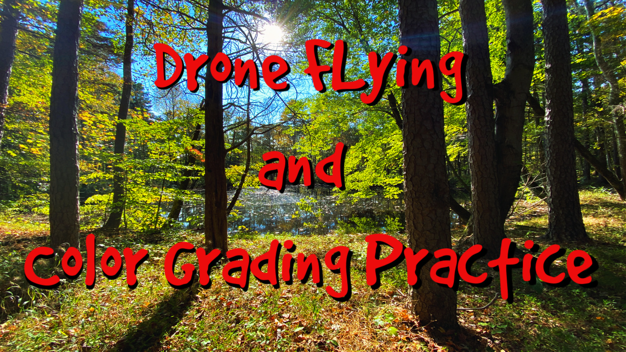 Drone Flying and Color Grading Practice Footage