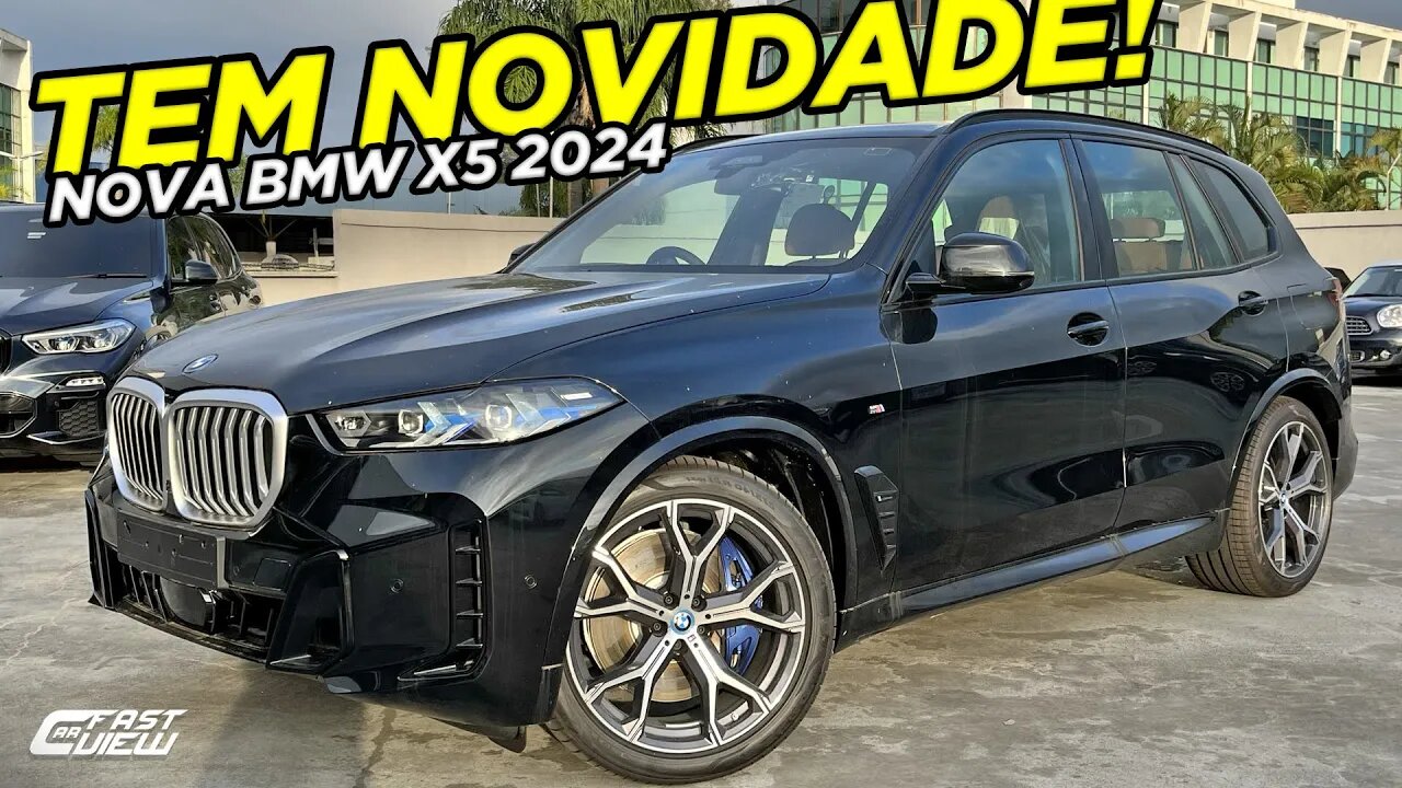 NOVA BMW X5 xDRIVE 50e M SPORT 2024 COM NOVO SISTEMA iDRIVE 8.5 FICOU AINDA MELHOR E FAZ 22 KM/L!