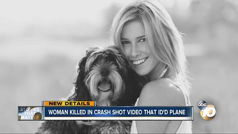 Woman killed in crash shot video that identified plane