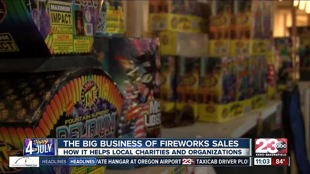 Firework stands provide funding for organizations for the whole year