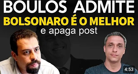 Very dumb! Boulos admits that Bolsonaro ended misery in Brazil and erases post