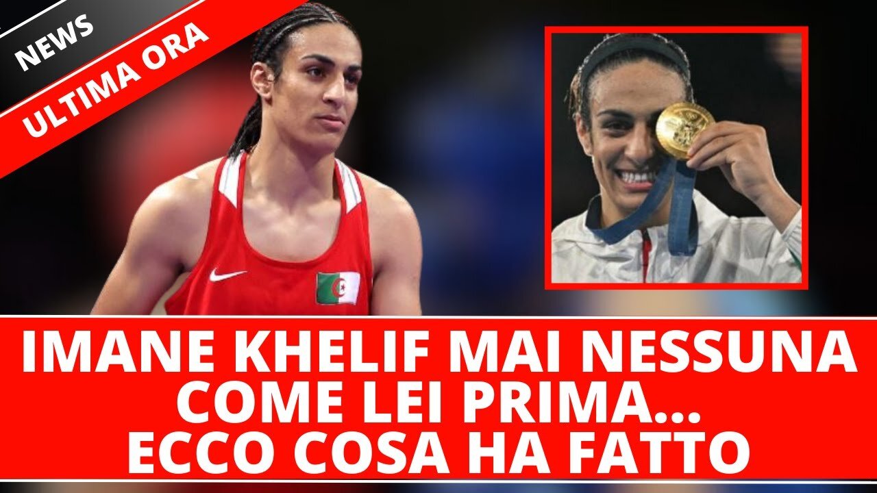 NOTIZIE DAL MONDO il pugile sodomita algerino Imane Khelif vince la medaglia d'oro alle SODOMLIMPIADI 2024.il sodomita vince la medaglia d'oro alle SODOMLIMPIADI di PARIGI 2024 nella cat.66 kg femminili e fa chiari simboli massonici