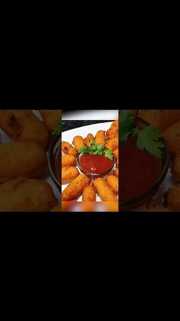 Cheese Burst Potato Bites #snacks #recipe #shorts
