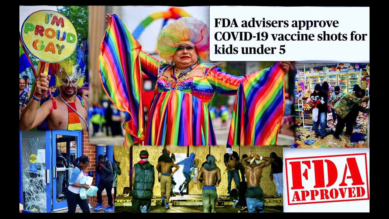 FDA Approves Killing Kids As USA Celebrates Sodomy Pride Month And Black Looting Reparation Riots