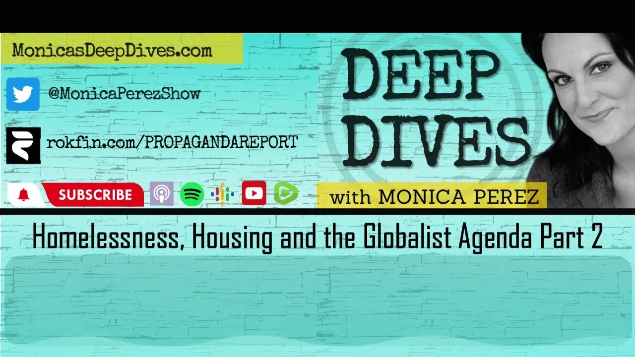 Homelessness, Housing and the Globalist Agenda Part 2 I Deep Dives with Monica Perez Podcast