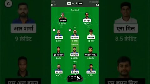 IND vs ban world cup match today dream 11 team win1 crores #dream11 #dream11tips #telegram #trending