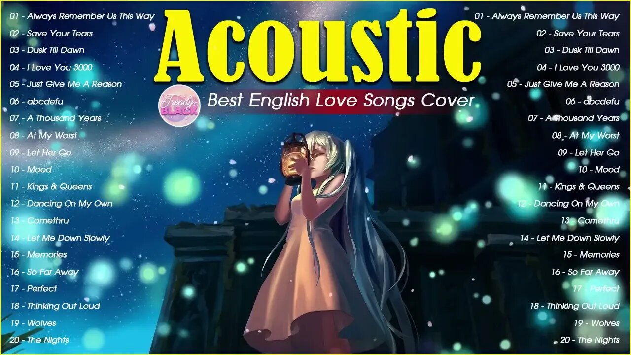 Sweet Cover English Acoustic Love Songs Playlist 2023 ❤️ Soft Acoustic Cover Of Popular Love Songs 9