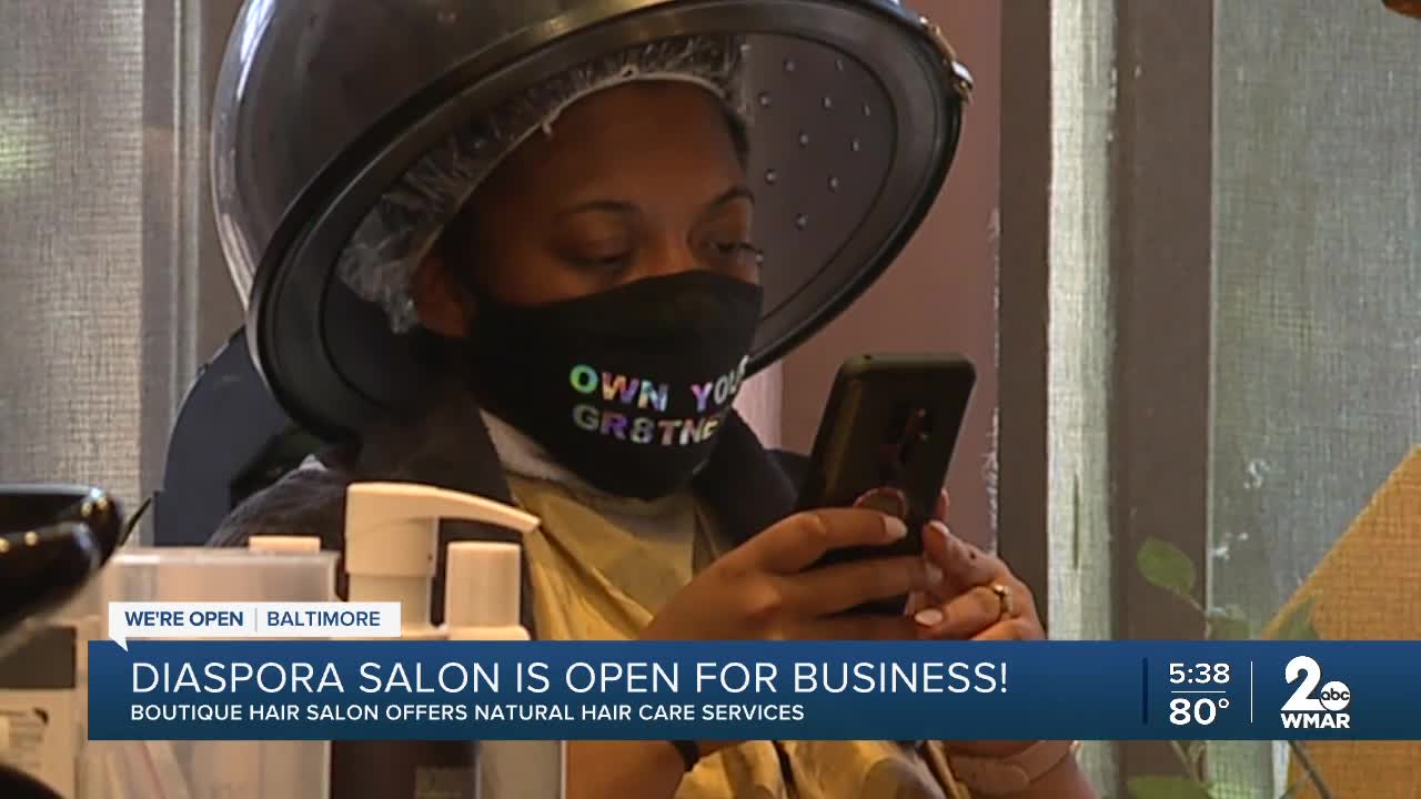 Diaspora Salon is open for business, offering natural hair care services