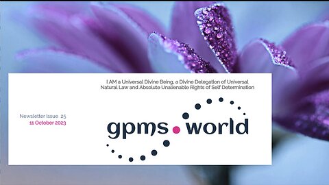 Gpms.world Nesletter No 25, October 11, 2023