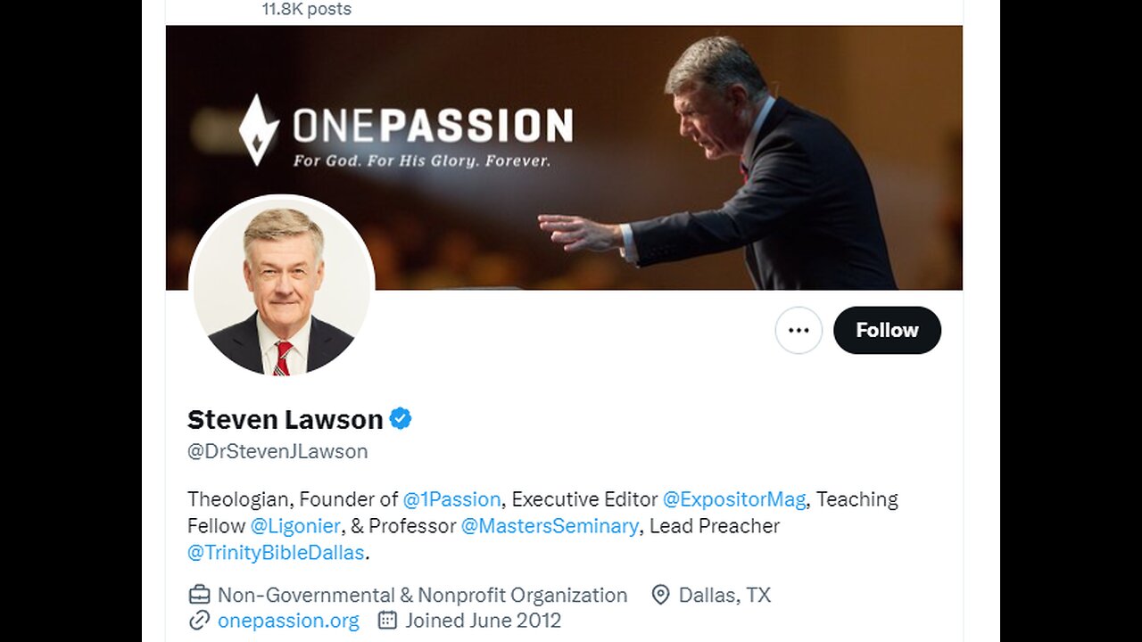 Steve Lawson has fallen...are You Next?