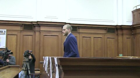 Triple family murder-accused Henri van Breda in the dock (k5L)