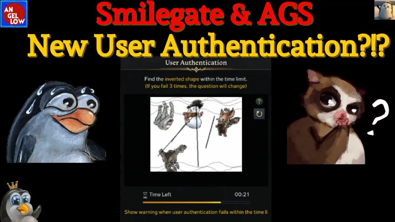 Smilegate & AGS' New User Authentication?!? Find the "Inverted Shape"? I'm so Confused...