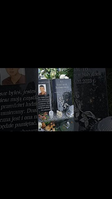 Matka przy Grobie Syna Eryka Romanowskiego zabitego w Zamościu przez Daniela GNYP i innych