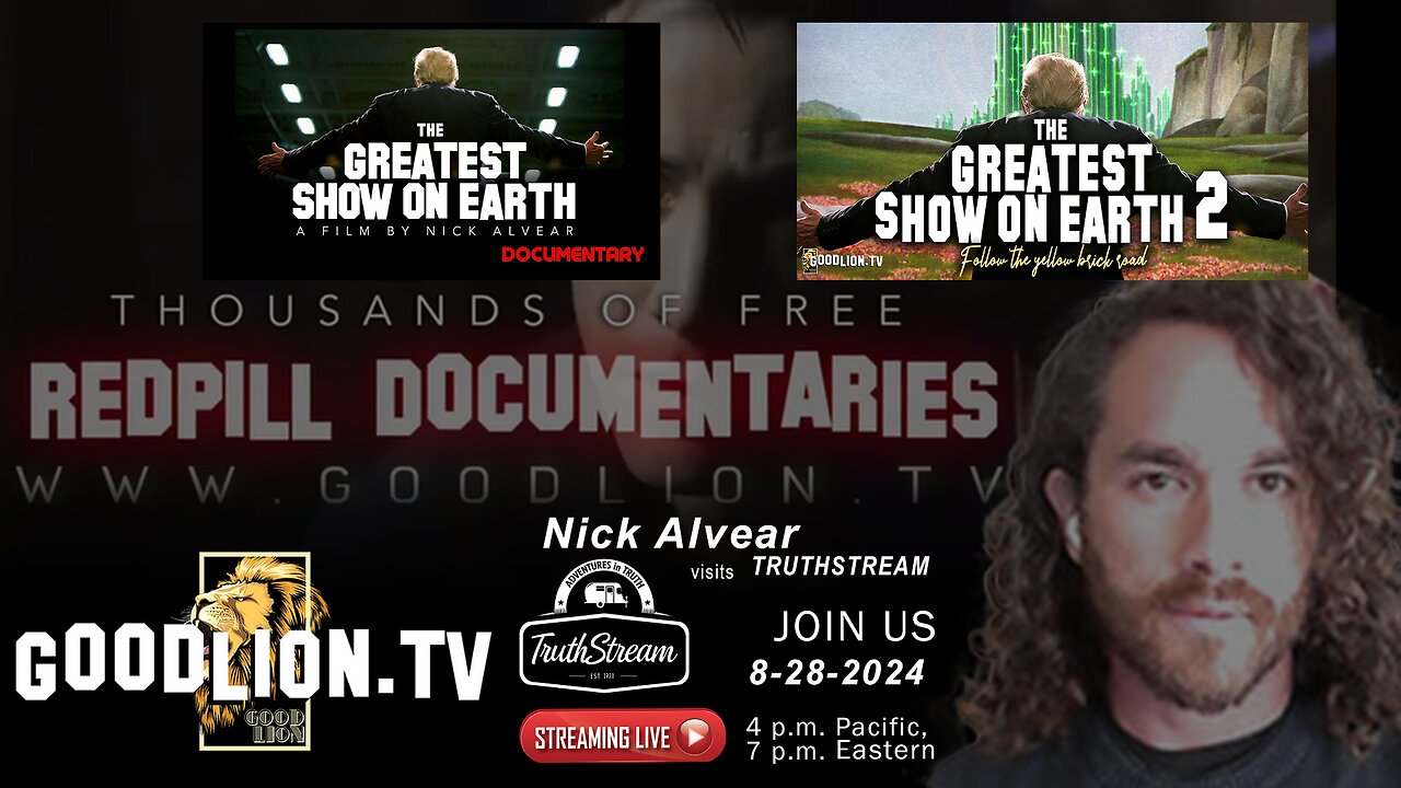 Nick Alvear, GoodLion.TV:We chat about his new film "The Greatest Show on Earth" part 2, his why, film making and much more. #292