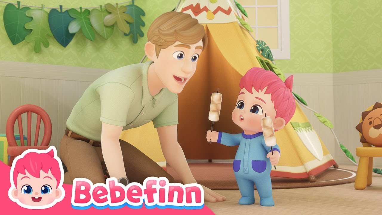 Bebefinn Playtime Musical: Indoor Camping Adventure on a Rainy Day for Kids