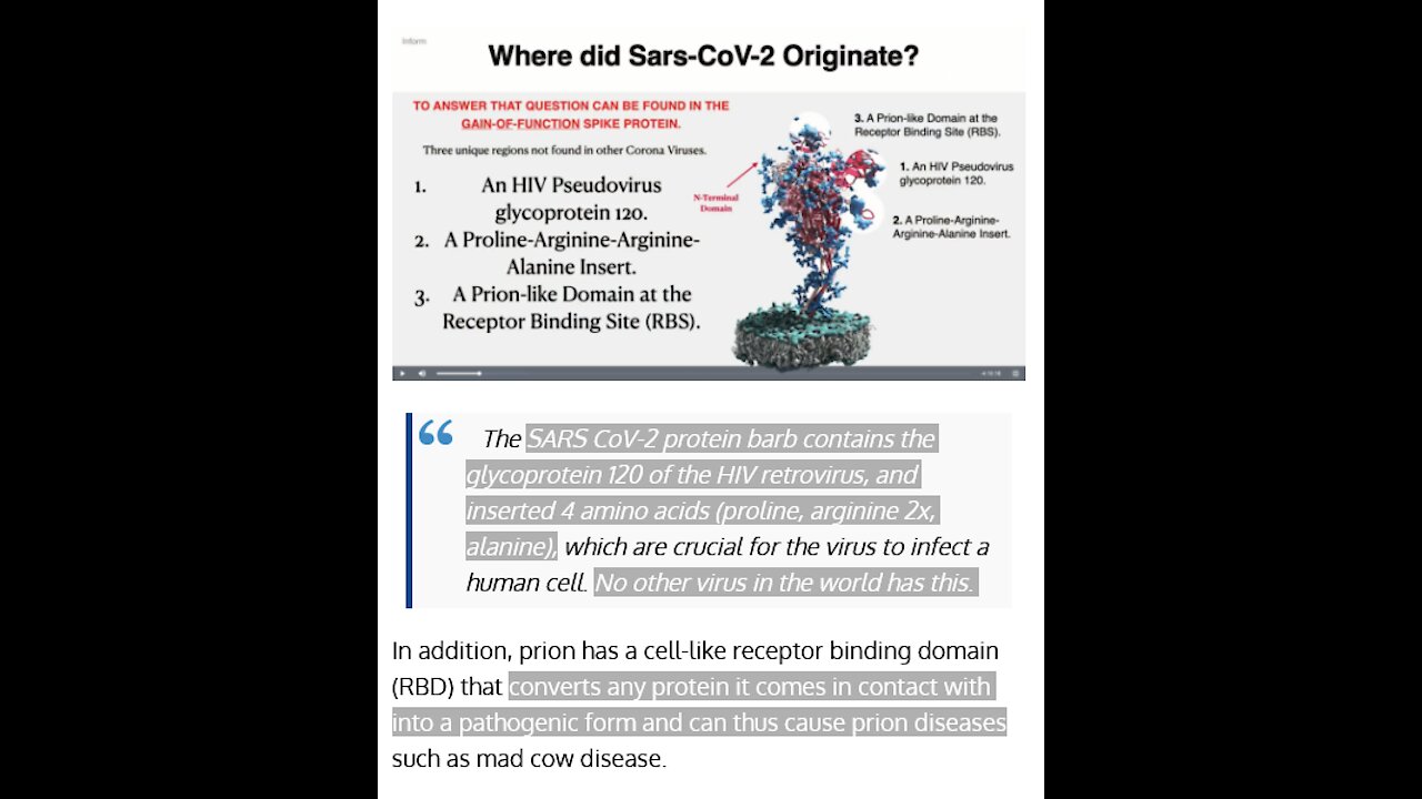 Gain-of-Function Fauci: 2019-nCoV Spike Protein HIV Pseudovirus glycoprotein 120