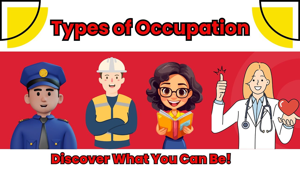 Occupations and Jobs | Learning Different Occupations names | Kids Vocabulary