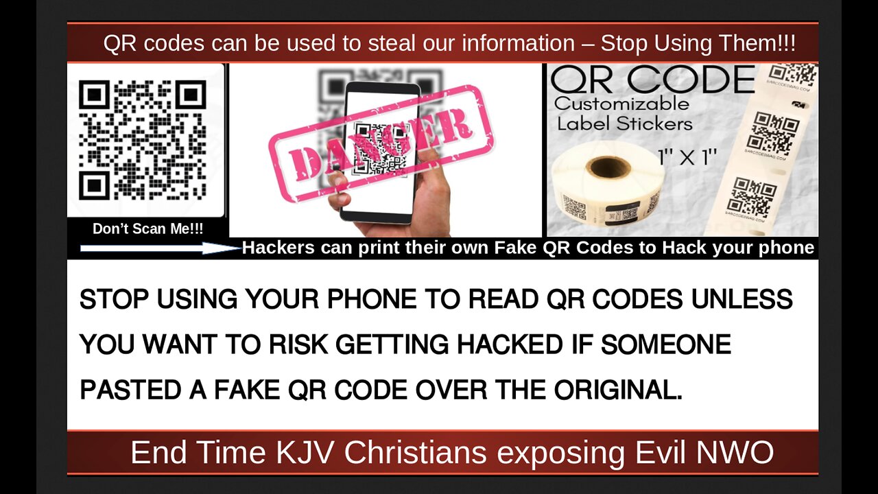 QR codes can be used to steal our information – Stop Using Them!!!