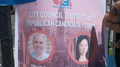 The NYC City Council District 43 REPUBLICAN YING TAN and VITO LABELLA debate 5/6/23 hosted by UA3