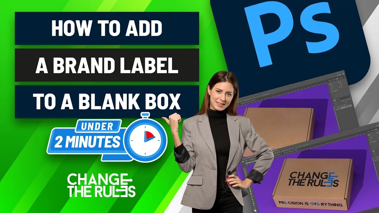 How To Add A Brand Label To A Blank Box